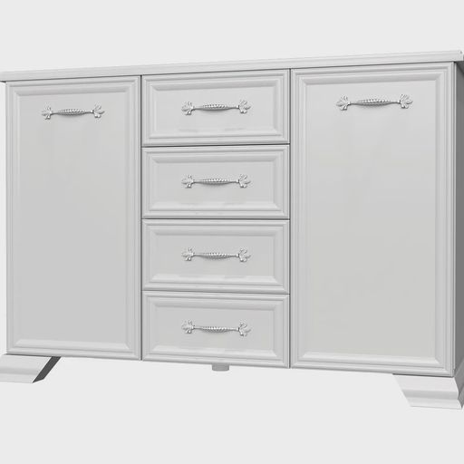 Комод «Грация», 4 ящика, 2 дверцы